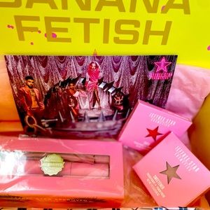 Jeffree Star Bundle Mascara Eyeshadows Promotion Post Card in Banana Fetish NIB